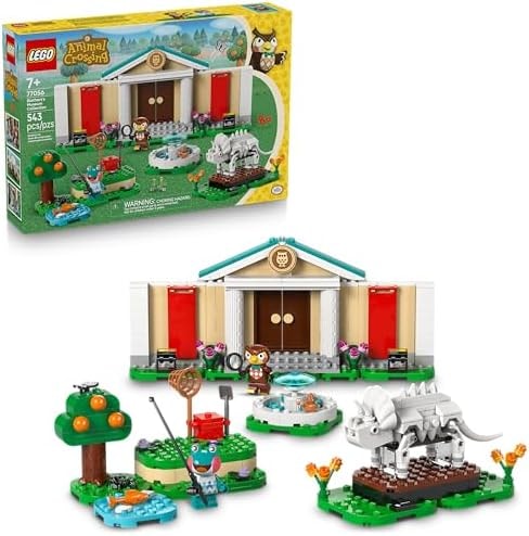 LEGO Animal Crossing Blathers’s Museum Collection Building Toy - Pretend Play Set W/2 Toy Minifigures for Girls & Boys, Ages 7+ - Building Blocks for Kids - Gift Idea for Birthdays & Gamers - 77056