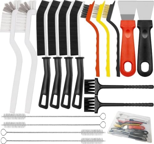 18PCS Crevice Cleaning Brush Hard Bristle Scrub Brushes for Gaps with Box