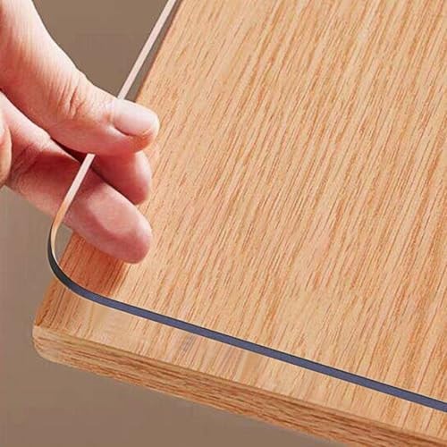 OstepDecor 14 x 24 in Clear Desk Mat 1.5mm Plastic Table Protector Pad