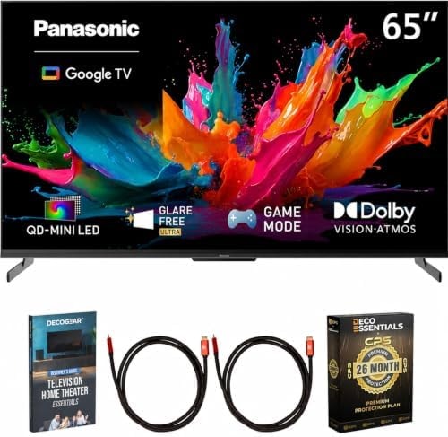Panasonic 65 inch W85C QD-Mini LED Google TV 2026 TN-65W85CPS Bundle