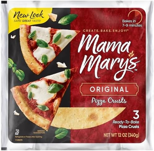 Mama Mary's 7" Original Ready to Bake Pizza Crusts, 3 Count