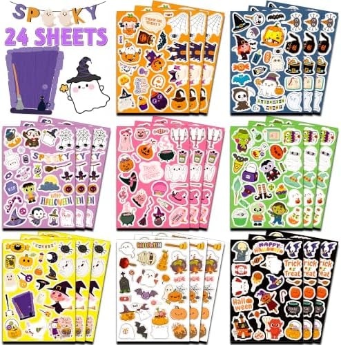 Halloween Stickers, Halloween Party Favors,Classroom Rewards Games Crafts