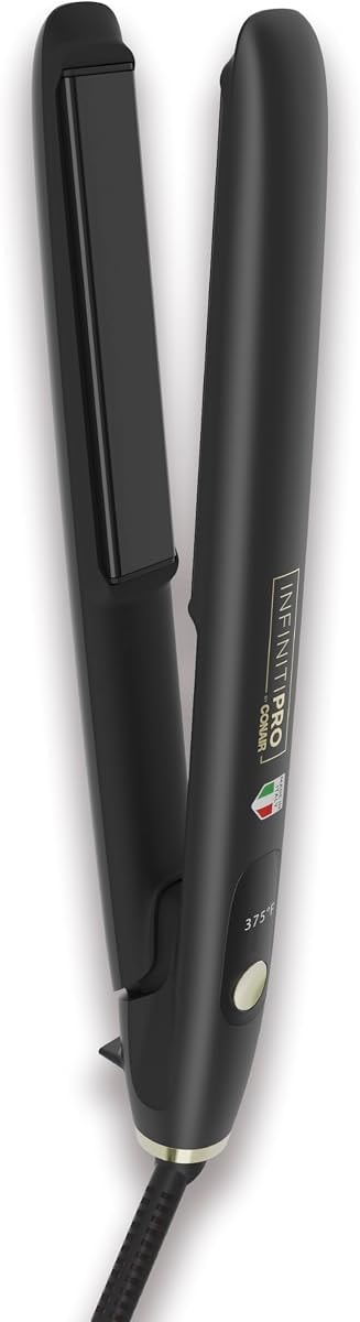 INFINITIPRO by CONAIR ArteBella 1-inch Flat Iron |Hair Straightener with Extra Long Plates | Italian Performance for Ultra-Fast, Flawless Styling