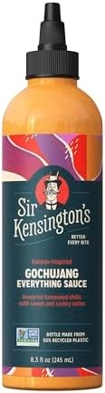 Sir Kensington's Everything Sauce Gochujang Sauce Dressing Dip and Drizzle Keto Diet Certified Dairy Free Gluten Free Non-GMO Project Verified Shelf-Stable 8.3 oz