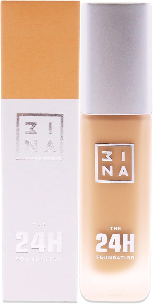 3INA The 24H Matte Foundation – Long-Wear, Medium-to-High Buildable Coverage Liquid Foundation Makeup – Waterproof and Lightweight – 630 – 1.01 oz