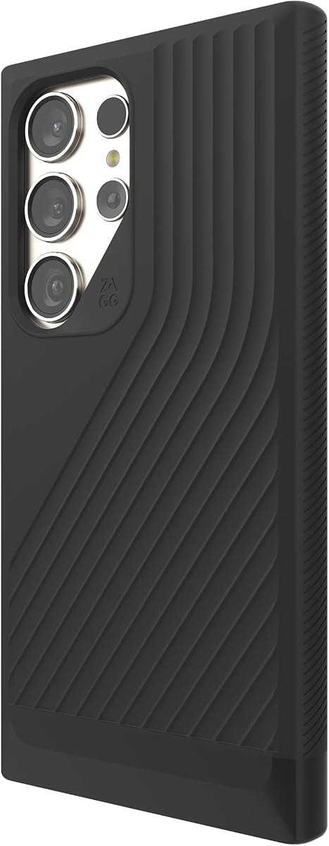 ZAGG Denali Samsung Galaxy S24 Ultra Case - Dual Layer Impact Protection with Graphene, 16ft Drop Resistant, 100% Recycled, Textured Non-Slip Grip, Black