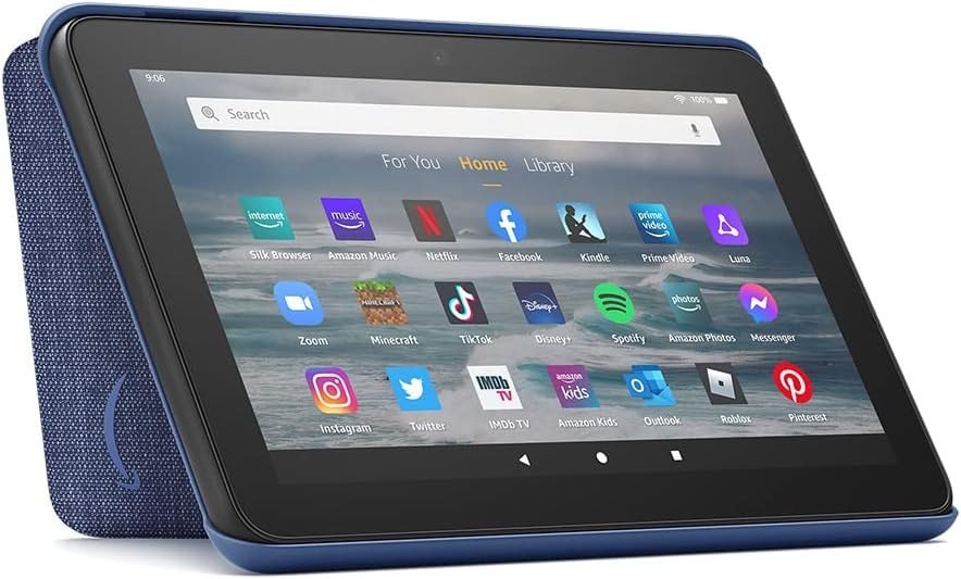 Amazon Fire 7 Tablet Cover (Only compatible with 12th generation tablet, 2022 release) - Denim