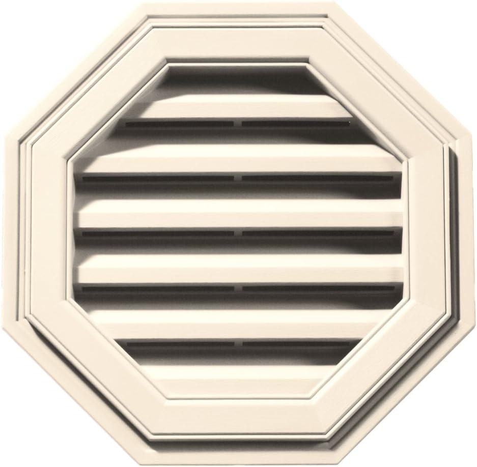 Builders Edge 120011818021 18" Octagon Vent 021, Sandstone Beige