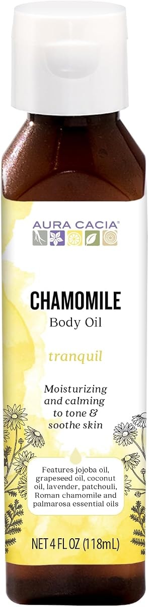 Aura Cacia Body Oil, Tranquil Chamomile, 4 Fluid Ounce