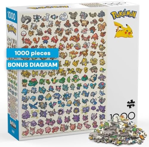 Buffalo Games - Pokémon Pixel Rainbow - 1000 Piece Jigsaw Puzzle for Adults