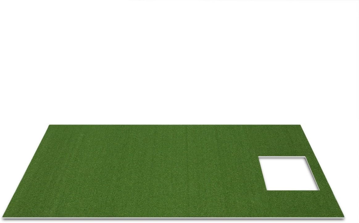 Orlimar Golf Mat for The OptiShot 2 Golf Simulators for Home (3 Foot X 5 Foot), Indoor Turf Practice Mat with Pre-Cut Hole for OptiShot2 Swing Analyzer Base