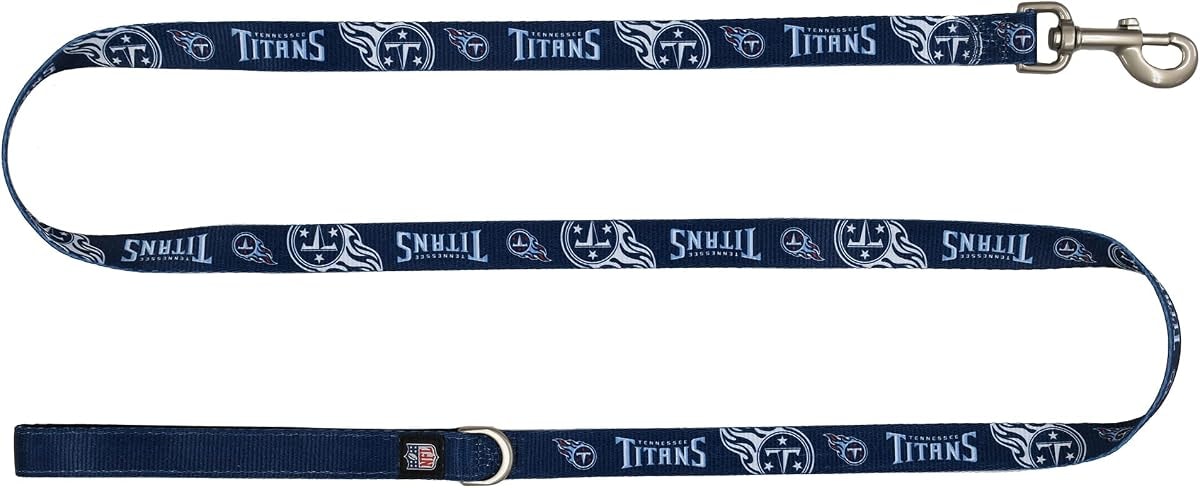 Littlearth NFL Tennessee Titans Pet Premium Lead, Team Color, 3Q