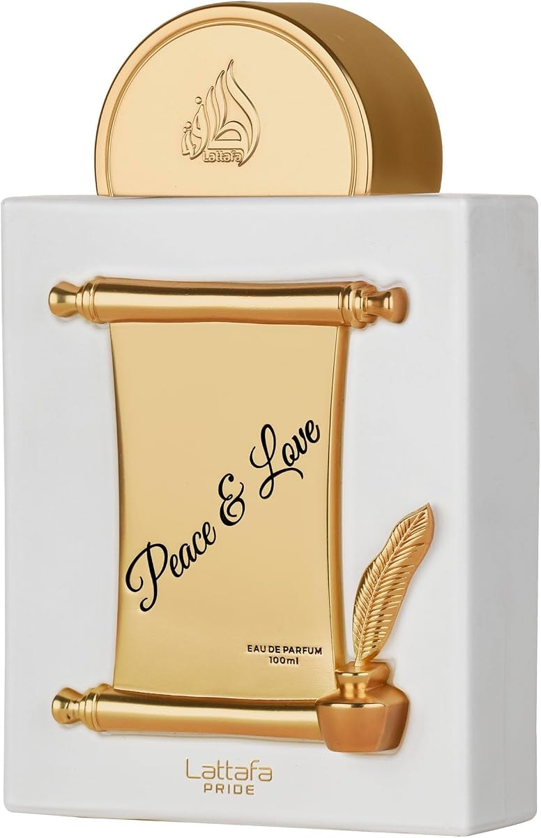 Lattafa Pride Peace & Love for Unisex Eau de Parfum Spray, 3.4 Ounce / 100 ml