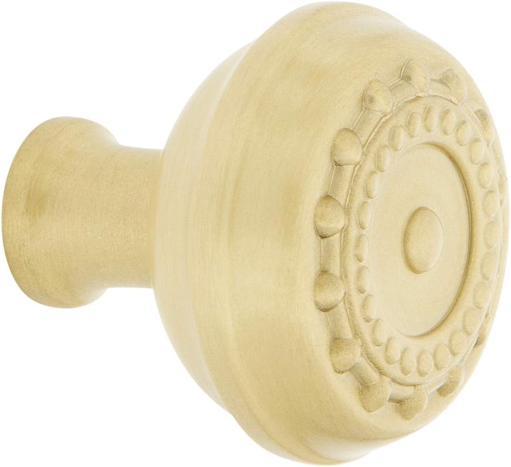 Nostalgic Warehouse Meadows Brass 1 3/8" Cabinet Knob in Satin Brass