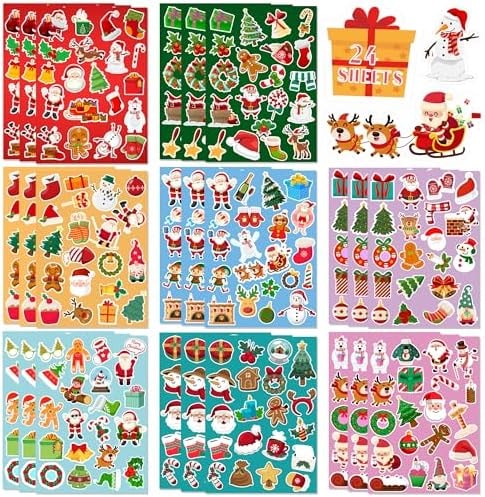 Christmas Stickers, Stocking Stuffers for Kids,Christmas Gift for Grandkids