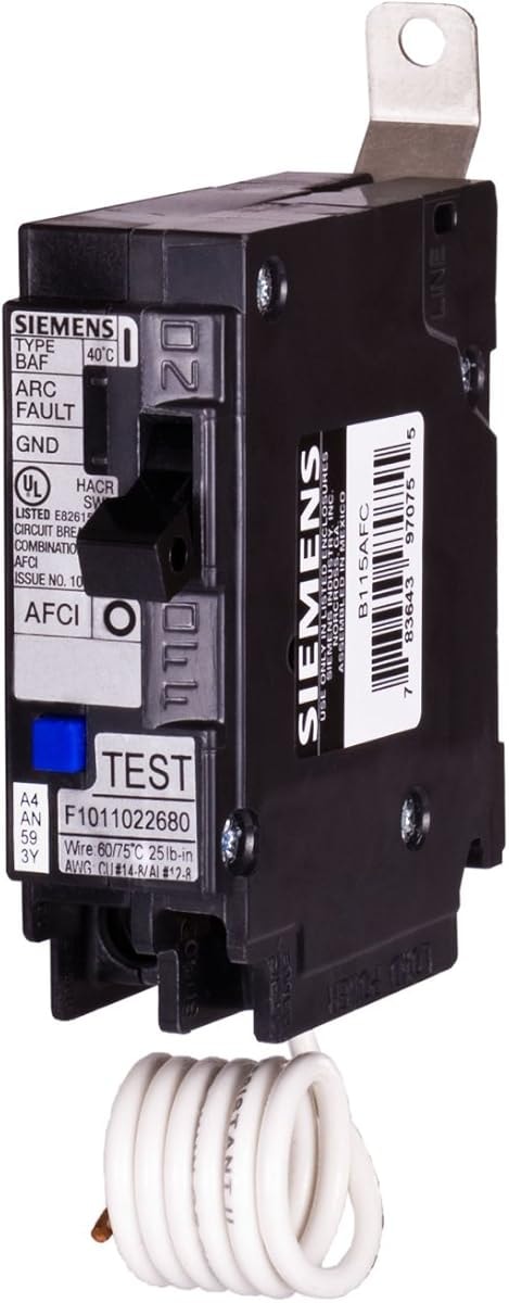 Siemens Siemens, 15 Amp, Single Pole, 120 Volt, 22,000 AIC, Bolt On, Combination AFCI Breaker