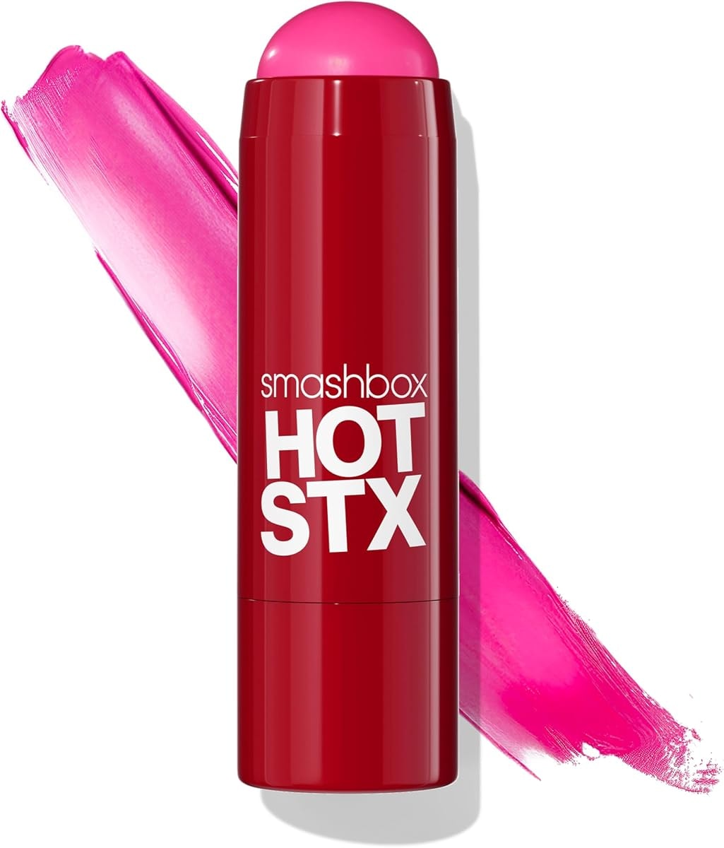 Smashbox Hot STX Blush Stick | Creamy, Blendable Blush Stick with High Pigment Color + Dew Finish, Pink.PNG, 0.17 Ounce