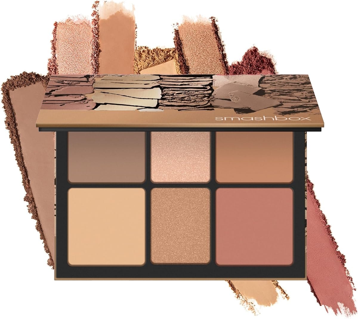 Smashbox The Cali Contour Palette | Six-Shade Contour Kit with Highlighter, Bronzer and Blush Powder for Face Contouring Makeup and Glow | Matte and Pearlescent Finishes, Light to Medium, 0.69 Ounce