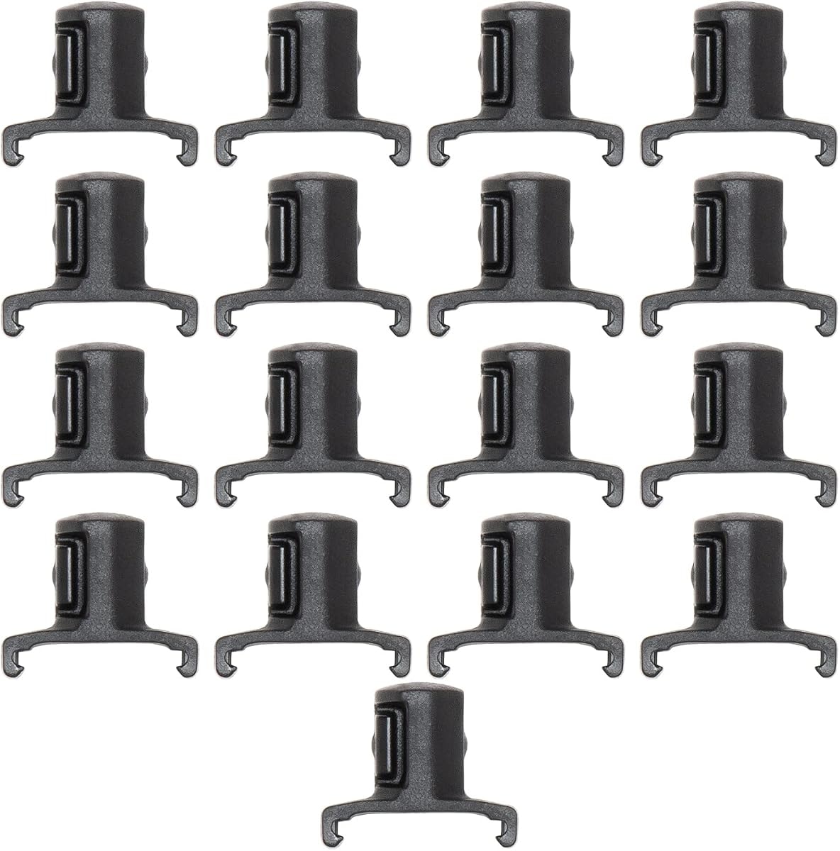 Ernst Manufacturing ERN8442 1/2 Inch Drive Dura-Pro Twist Lock Socket Clips – 15-Pack | Fits on Ernst Rail Socket Organizers | Holds Sockets Securely with Twist-Lock Mechanism | 96 Size Labels Include