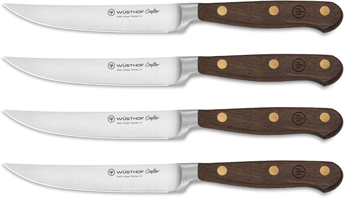 Wüsthof Crafter 4-Piece Steak Knife Set, Black