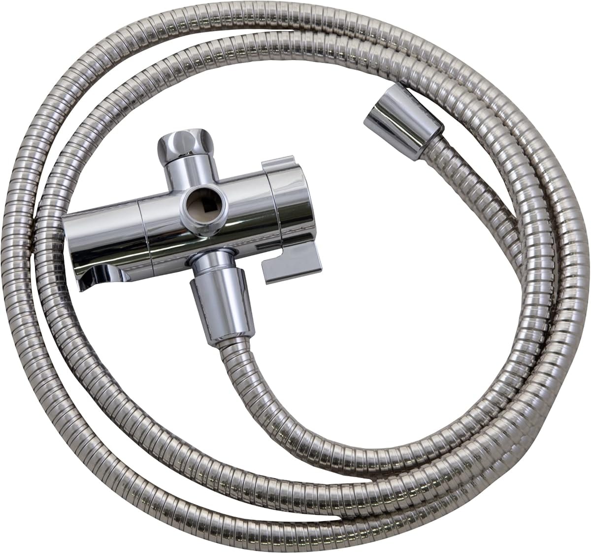 Design House 841536-PC 3-Way Shower Diverter and 70-Inch Hose for Handheld Showerhead and Fixed Showerhead Bathroom Universal Shower Replacement Part, Polished Chrome
