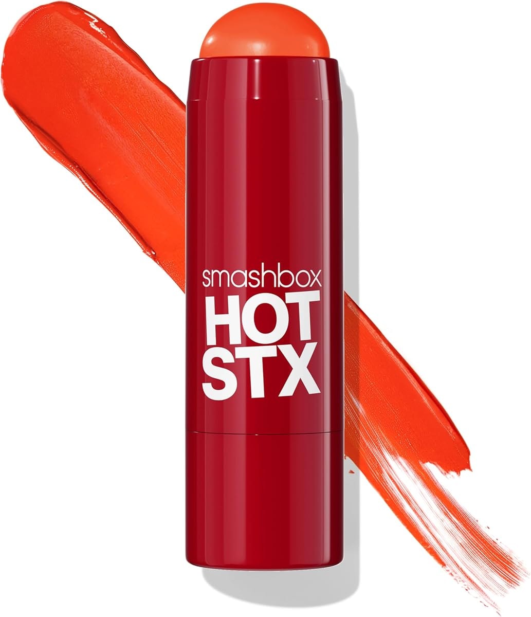 Smashbox Hot STX Blush Stick | Creamy, Blendable Blush Stick with High Pigment Color + Dew Finish, Hi-Fi Heat, 0.17 Ounce