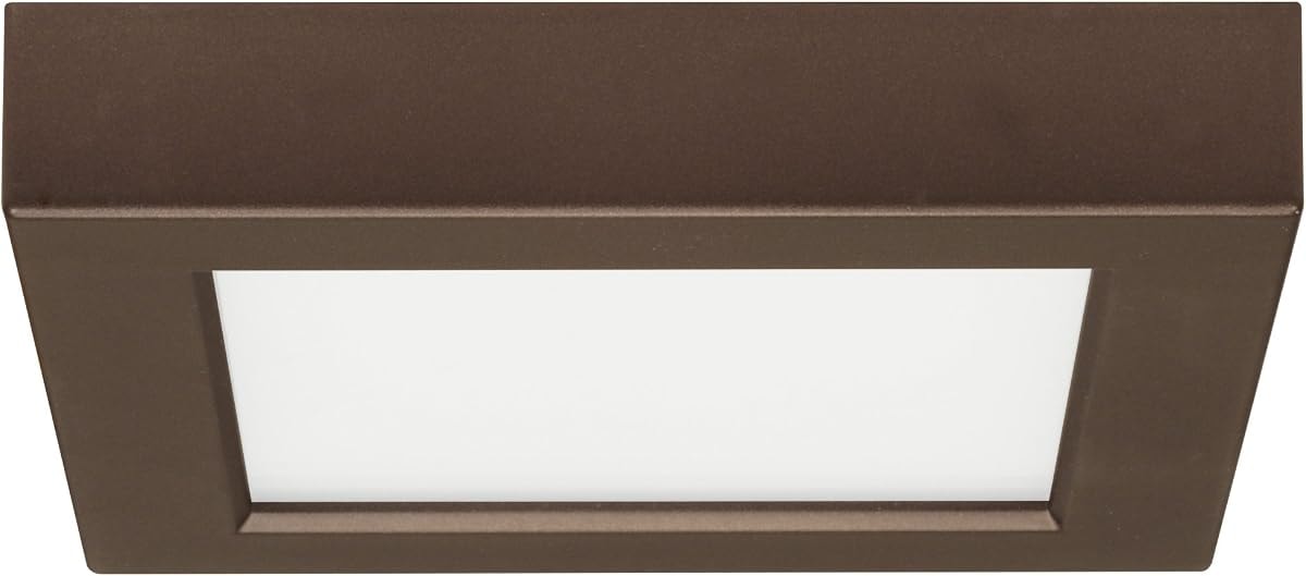 Satco S21504 Transitional LED Flush Mount in Bronze/Dark Finish, 5.50 inches, 5.5-Inches