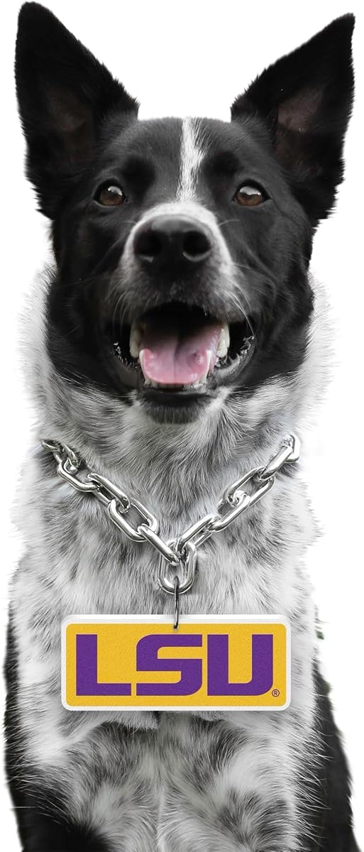 Littlearth NCAA Pet Fan Chain LSU Tigers