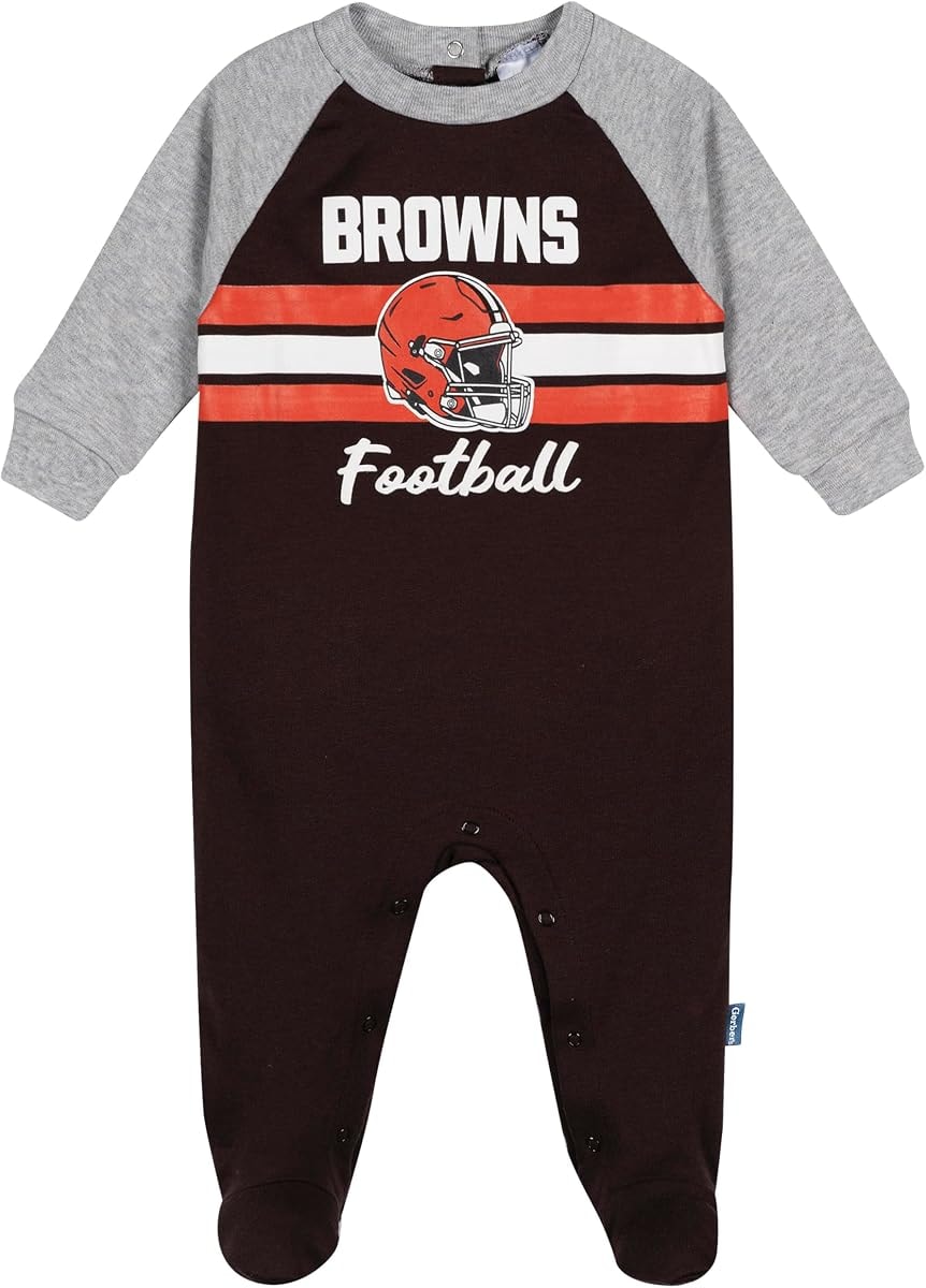 Gerber Baby NFL Team Footed Coverall, Browns, 6-9 Months