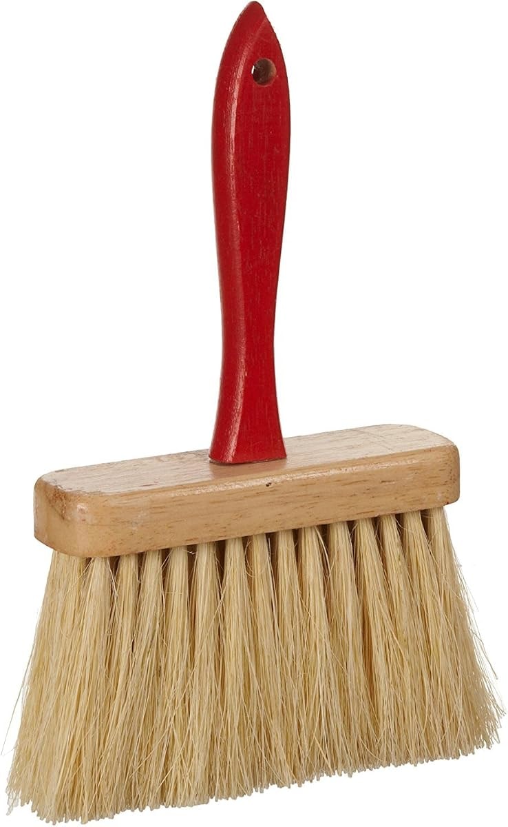 Weiler 44448 6-1/2" Block Size, 5 No. Of Rows, White Tampico Fill, Masonry Brush With Handle