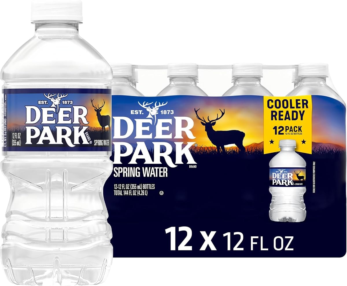 Deer Park Spring Water, 12 Pack - Crisp Refreshing Taste - 12 Fl Oz