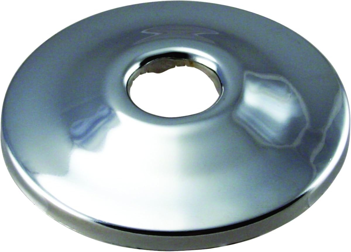 Westbrass D128-26 1/2" Sure Grip Low Pattern Flange for Copper Pipe (5/8" OD), Polished Chrome