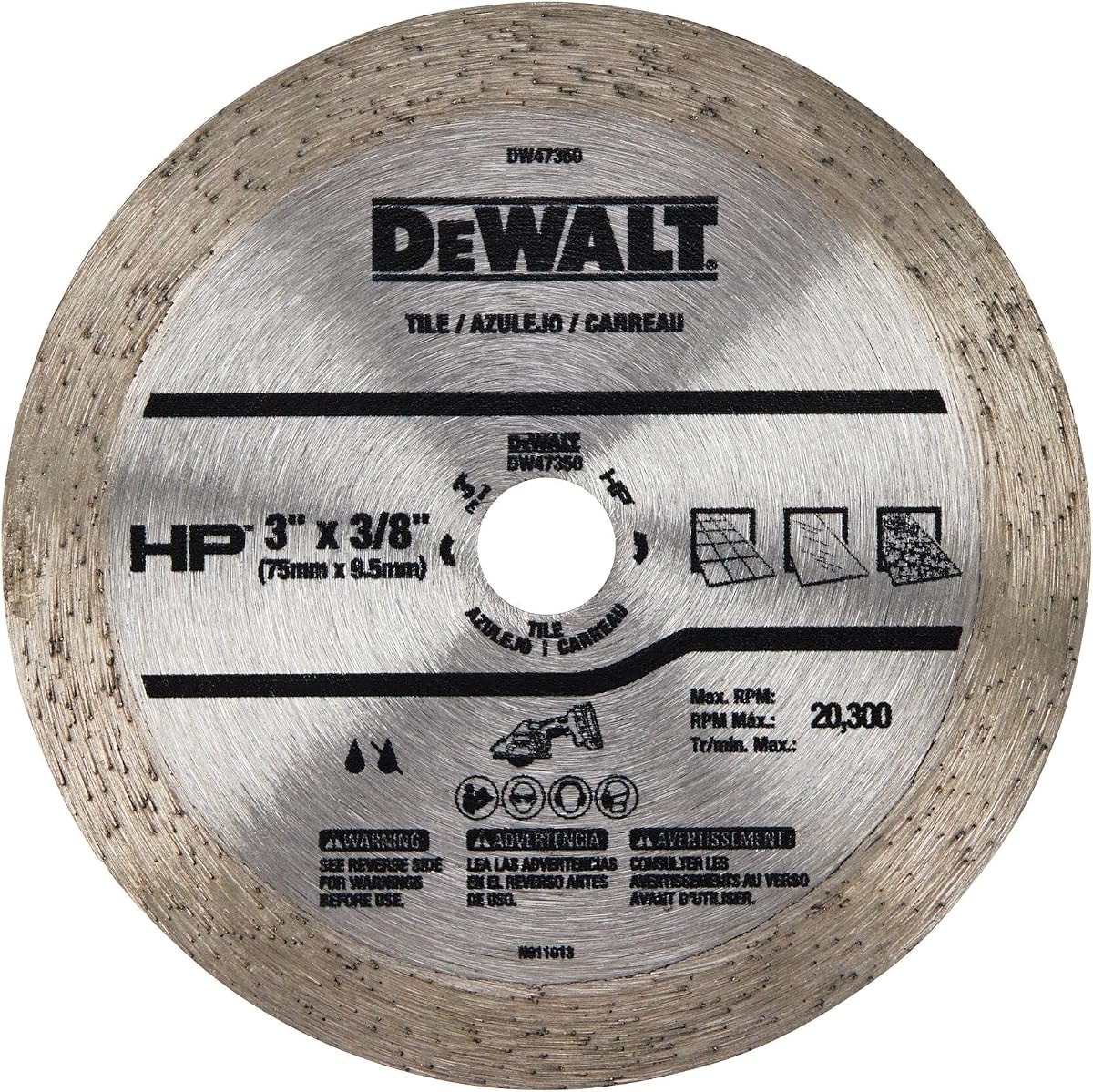 Dewalt 3IN Continuous HP Tile (DW47350)