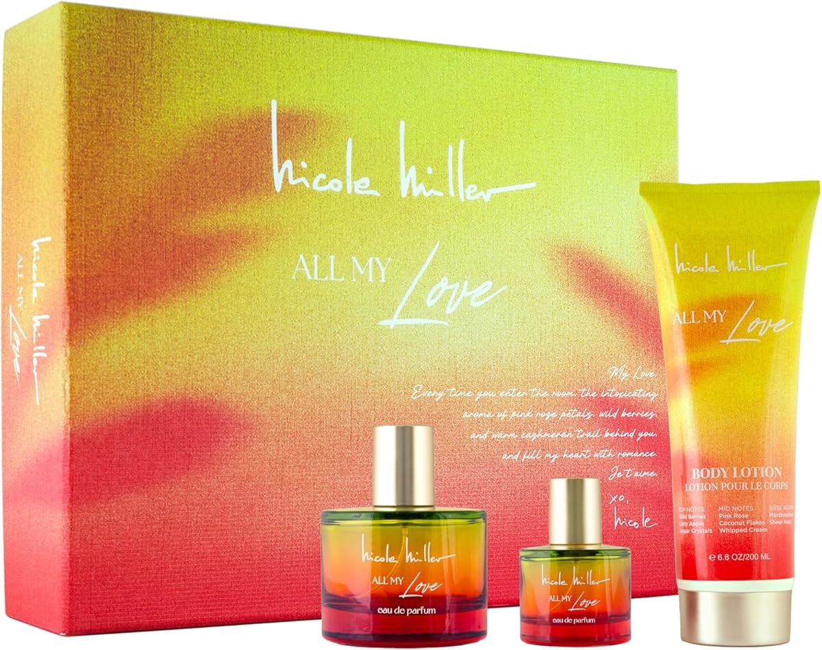 Nicole Miller All My Love 3pc Eau de Parfum Gift Set for Her