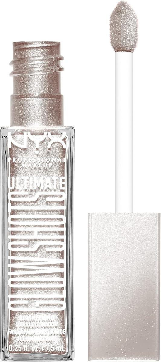 NYX PROFESSIONAL MAKEUP Ultimate Glow Shots, Liquid Eyeshadow, Long-Lasting Shimmer Eye Shadow with Vitamin C - Come Thru Coconut