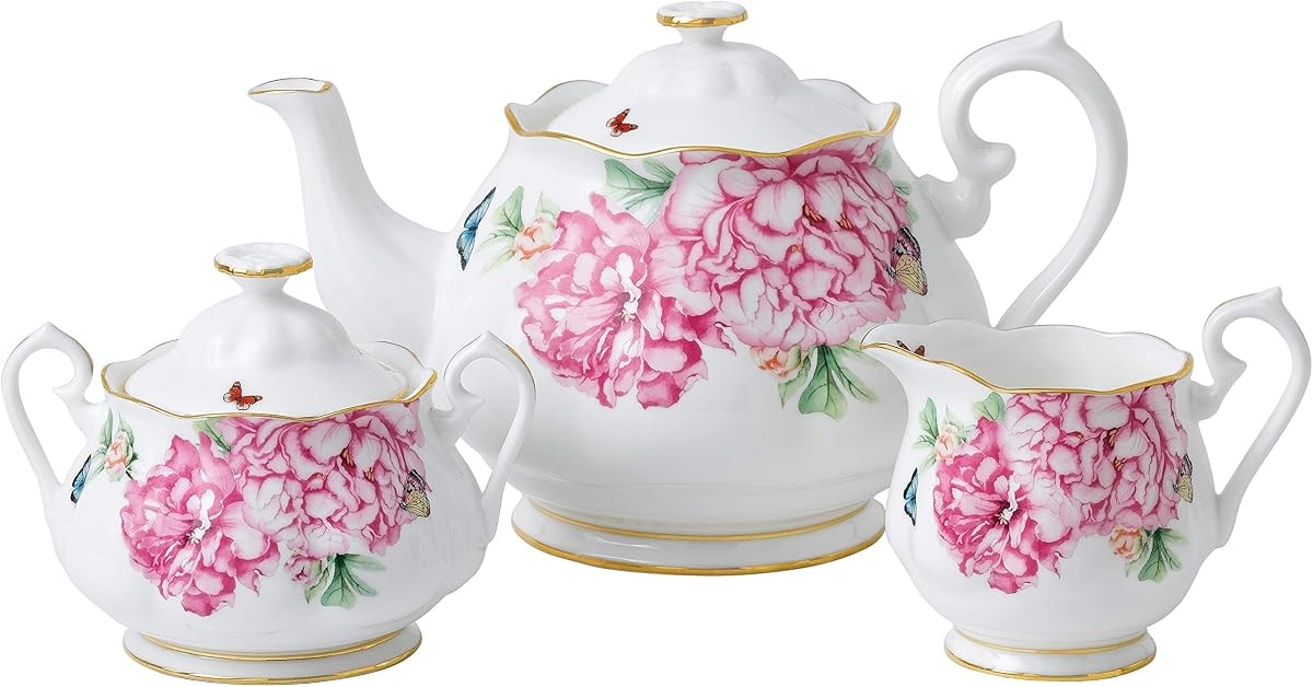 Miranda Kerr For Royal Albert Friendship 3-Piece Set (Teapot, Sugar & Creamer)