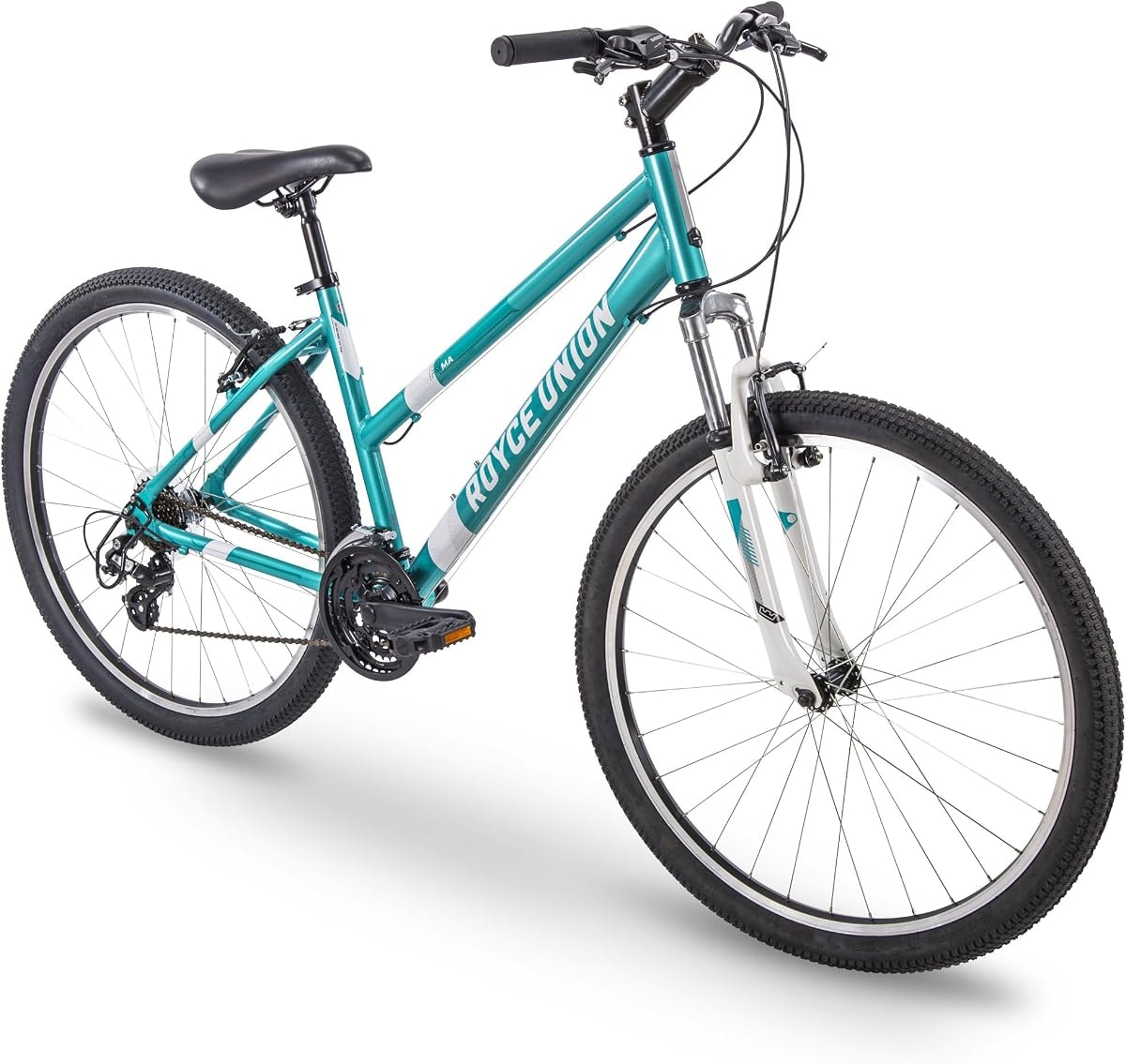 ROYCE UNION RMA 27.5" Womens 21-Speed All-Terrain Mountain Bike, 17" Aluminum Frame, Trigger Shift, Metallic Teal